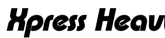 Xpress Heavy SF Bold Italic Font