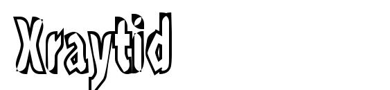 шрифт Xraytid, бесплатный шрифт Xraytid, предварительный просмотр шрифта Xraytid