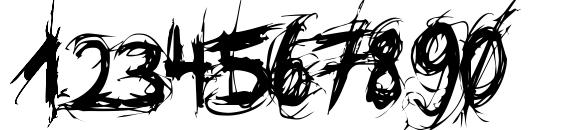 XXII SCRATCH Font, Number Fonts