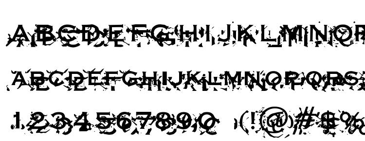 глифы шрифта XXon XXoff, символы шрифта XXon XXoff, символьная карта шрифта XXon XXoff, предварительный просмотр шрифта XXon XXoff, алфавит шрифта XXon XXoff, шрифт XXon XXoff