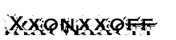 Xxonxxoff Font