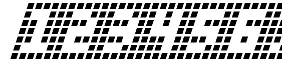 Y Grid Italic Font, Number Fonts