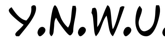 y.n.w.u.a.y Font, Sans Serif Fonts