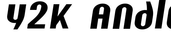 Y2K Analog Legacy Italic font, free Y2K Analog Legacy Italic font, preview Y2K Analog Legacy Italic font