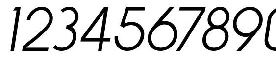 Y2k neophyte italic Font, Number Fonts