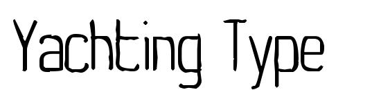 шрифт Yachting Type, бесплатный шрифт Yachting Type, предварительный просмотр шрифта Yachting Type