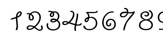 Yahoossk regular Font, Number Fonts