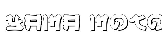 Yama Moto 3D font, free Yama Moto 3D font, preview Yama Moto 3D font