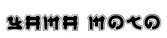Шрифт Yama Moto Academy