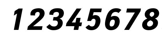 Yanusc bolditalic Font, Number Fonts