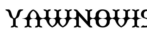 Yawnovision Font, Monogram Fonts