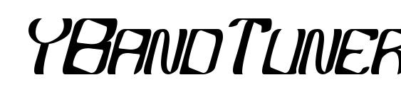 шрифт YBandTuner, бесплатный шрифт YBandTuner, предварительный просмотр шрифта YBandTuner