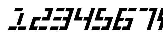 Year 2000 Bold Italic Font, Number Fonts