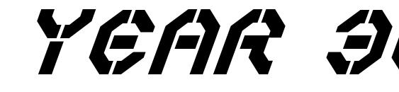Year 3000Bold Italic Font, Retro Fonts