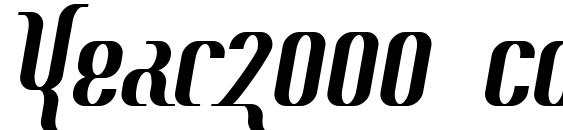 Year2000 context deluxe font, free Year2000 context deluxe font, preview Year2000 context deluxe font