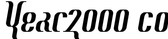 Year2000 context regular font, free Year2000 context regular font, preview Year2000 context regular font