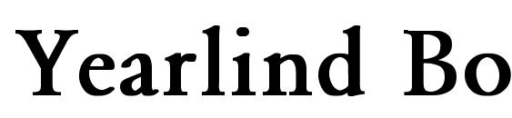 шрифт Yearlind Bold, бесплатный шрифт Yearlind Bold, предварительный просмотр шрифта Yearlind Bold
