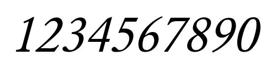 Yearlind Italic Font, Number Fonts
