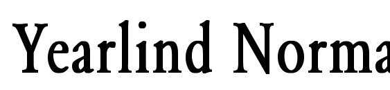 шрифт Yearlind Normal Condensed Bold, бесплатный шрифт Yearlind Normal Condensed Bold, предварительный просмотр шрифта Yearlind Normal Condensed Bold