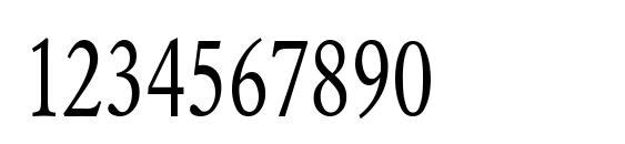 Yearlind Normal Condensed Font, Number Fonts