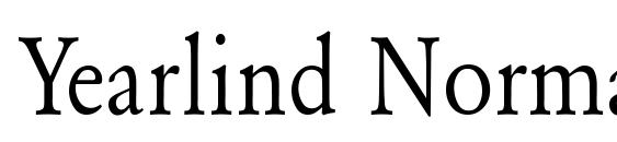 Yearlind Normal Thin Font, Handwriting Fonts