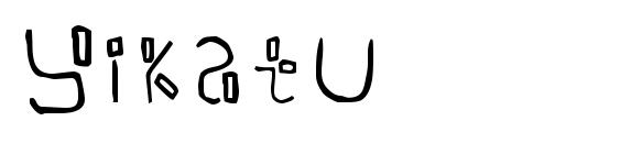 шрифт Yikatu, бесплатный шрифт Yikatu, предварительный просмотр шрифта Yikatu
