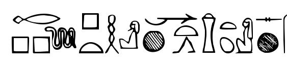 Yiroglyphics Font, Number Fonts