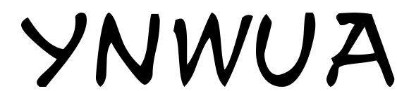 шрифт Ynwuay, бесплатный шрифт Ynwuay, предварительный просмотр шрифта Ynwuay