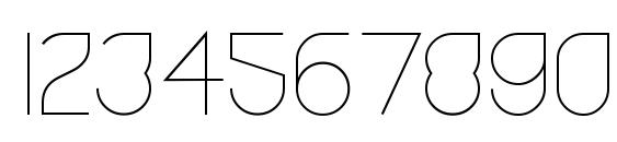 Yodo Light Font, Number Fonts
