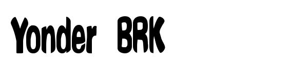 Yonder BRK font, free Yonder BRK font, preview Yonder BRK font