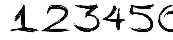 Yonezawa Font, Number Fonts