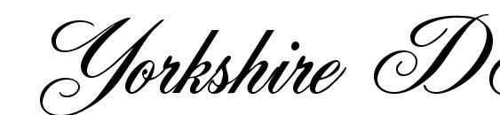 Yorkshire DB Font
