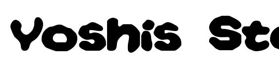 шрифт Yoshis Story (game text) (BRK), бесплатный шрифт Yoshis Story (game text) (BRK), предварительный просмотр шрифта Yoshis Story (game text) (BRK)