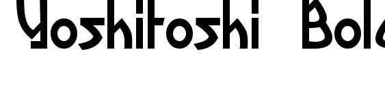 Yoshitoshi Bold Font, Sans Serif Fonts