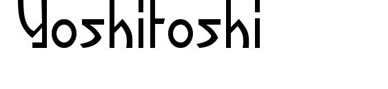 шрифт Yoshitoshi, бесплатный шрифт Yoshitoshi, предварительный просмотр шрифта Yoshitoshi