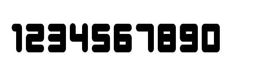 Young Techs Condensed Font, Number Fonts