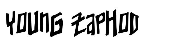 шрифт Young Zaphod, бесплатный шрифт Young Zaphod, предварительный просмотр шрифта Young Zaphod