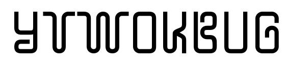 шрифт YTwoKBug Regular, бесплатный шрифт YTwoKBug Regular, предварительный просмотр шрифта YTwoKBug Regular