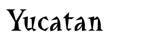 шрифт Yucatan, бесплатный шрифт Yucatan, предварительный просмотр шрифта Yucatan