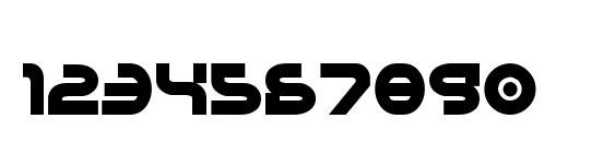 Yukon Tech Bold Font, Number Fonts