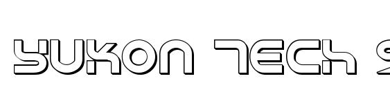 Yukon Tech Shadow font, free Yukon Tech Shadow font, preview Yukon Tech Shadow font