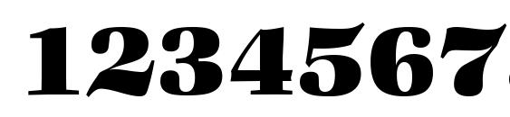 ZabriskieBook Heavy Regular Font, Number Fonts