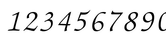 ZabriskieScript Italic Font, Number Fonts