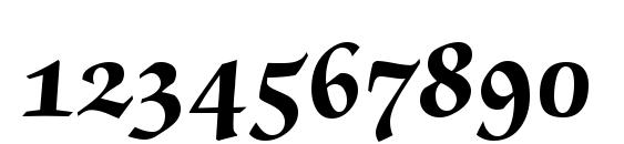 ZabriskieScriptSwash Heavy Regular Font, Number Fonts