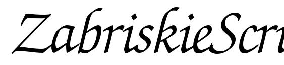 ZabriskieScriptSwash Italic font, free ZabriskieScriptSwash Italic font, preview ZabriskieScriptSwash Italic font