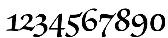 ZabriskieScriptSwashDemi Regular DB Font, Number Fonts