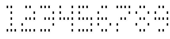 Zado Condensed Font, Number Fonts