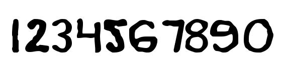 Zamboni Joe Expanded Font, Number Fonts