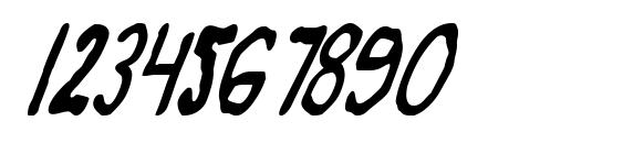 Zamboni Joe Italic Font, Number Fonts