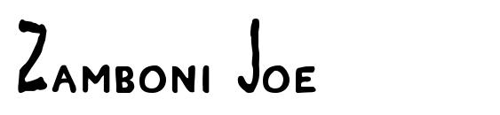 Zamboni Joe Font